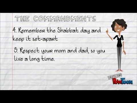 The commandments of Yahuah